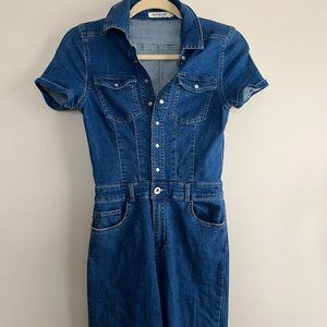denim jumpsuit